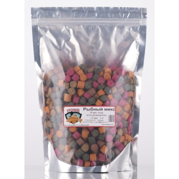 Peleti prafuitor Mix  peste 12mm 1kg