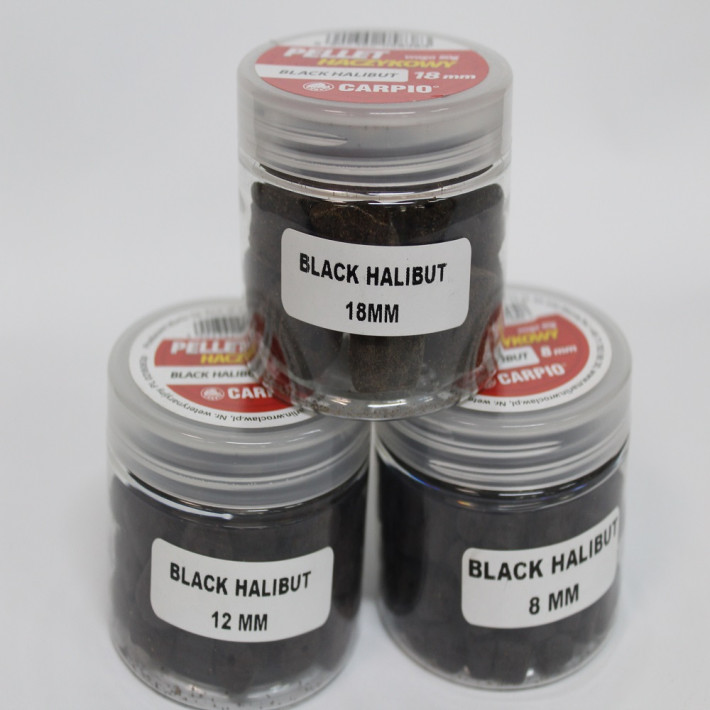 Pellet pentru cârlig Halibut negru 18mm 80g